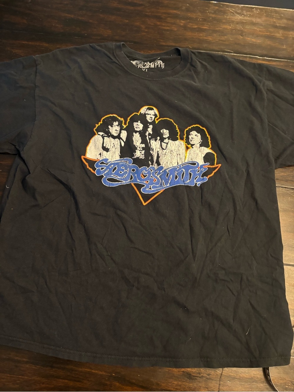 Aerosmith Aero Force Black Graphic concert Band Tee - size XL